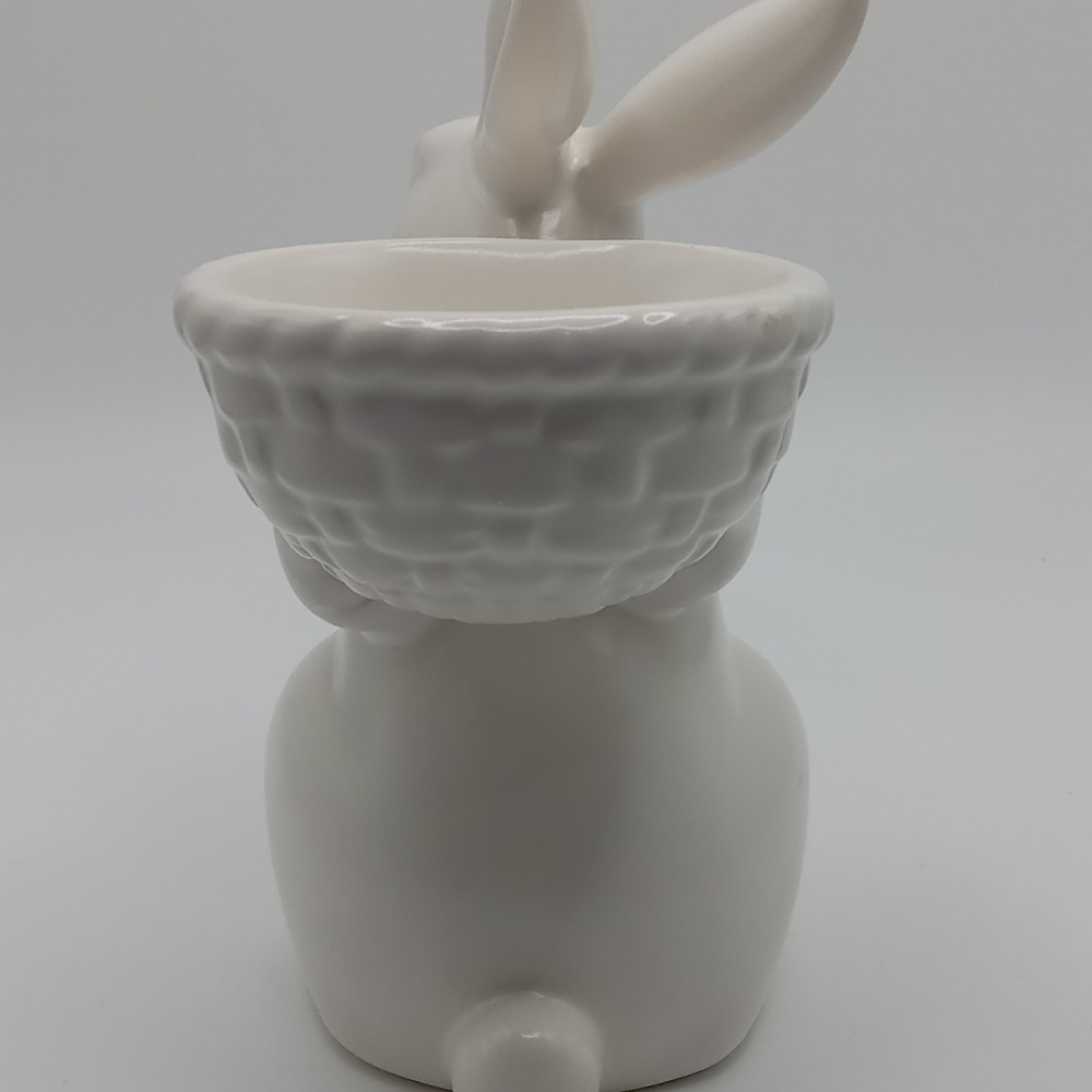 White Ceramic Rabbit Art Piece - Picture 4 of 7